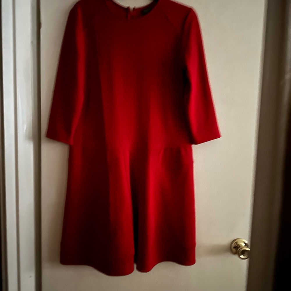 Gabby Skye Bold Red Long Sleeve Dress